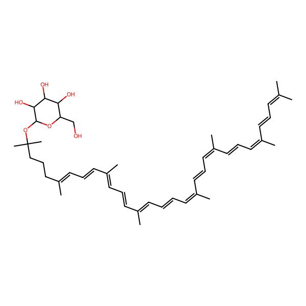 2D Structure of Rhodopin B-D-Glucoside