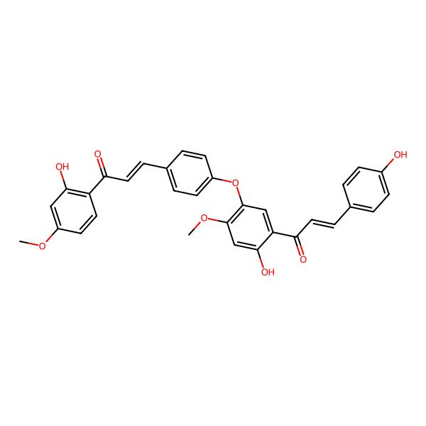 2D Structure of rhuschalcone I