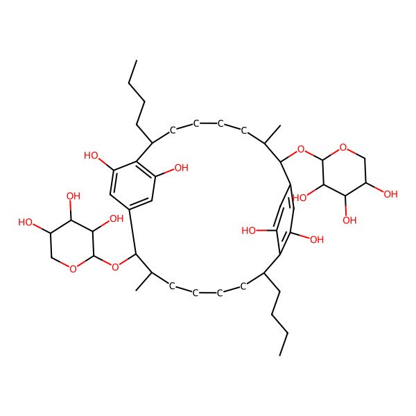 2D Structure of Ribocyclophane A