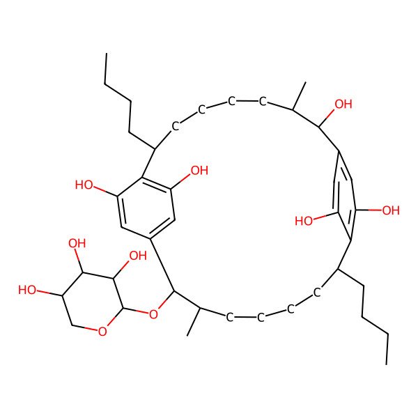 2D Structure of Ribocyclophane B