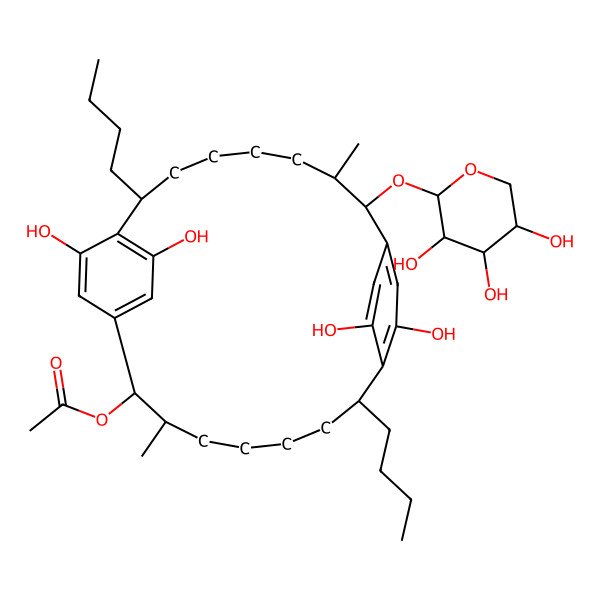 2D Structure of Ribocyclophane D
