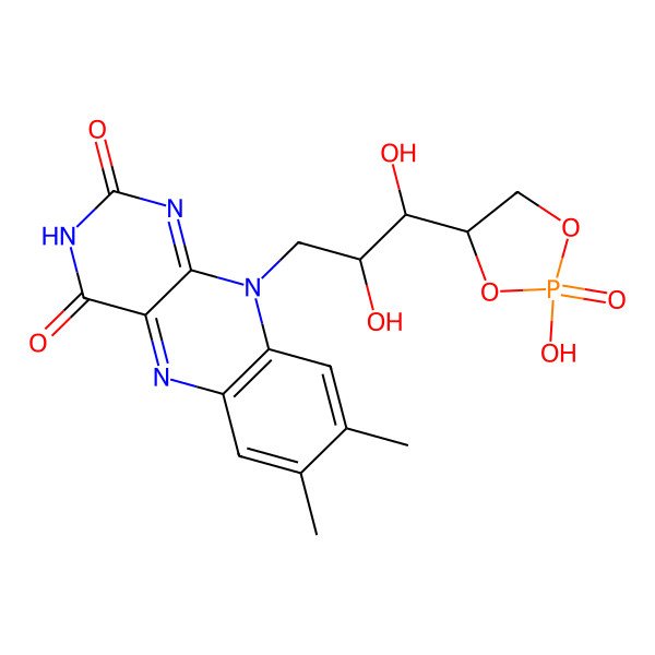 2D Structure of Riboflavin cyclic-4',5'-phosphate
