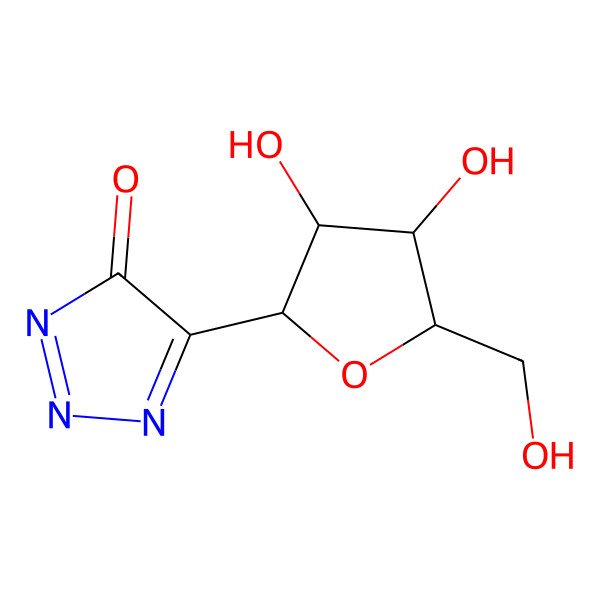 2D Structure of Ribofuranosyl triazolone