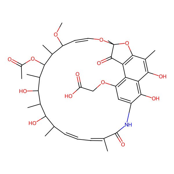 2D Structure of Rifamycin B