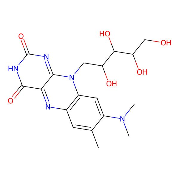 2D Structure of 8-Demethyl-8-(dimethylamino)riboflavin