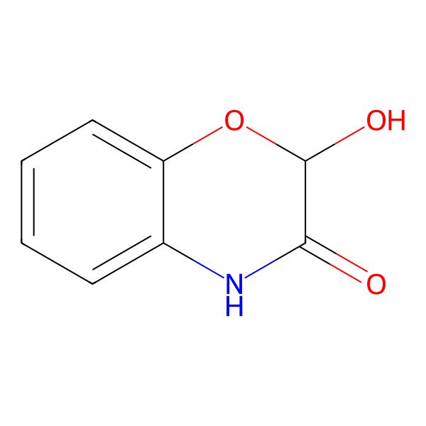 2D Structure of (R,S)-2-Hydroxy-4H-benzo[1,4]oxazin-3-one