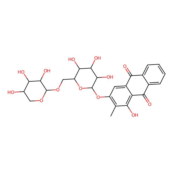 2D Structure of Rubiadinprimeveroside 2D Structure of Rubiadinprimeveroside