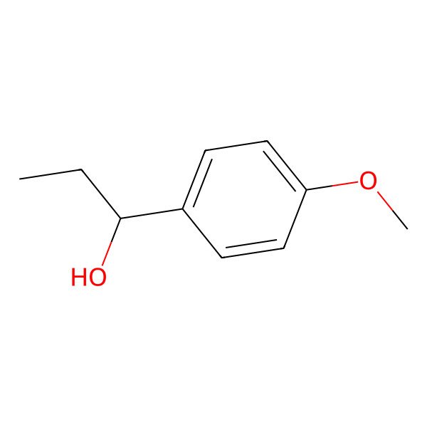 2D Structure of (S)-1-(4-Methoxyphenyl)-1-propanol, ee 99%