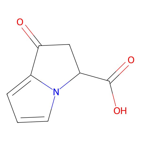 2D Structure of (S)-1-Oxo-2,3-dihydro-1H-pyrrolizine-3-carboxylic acid