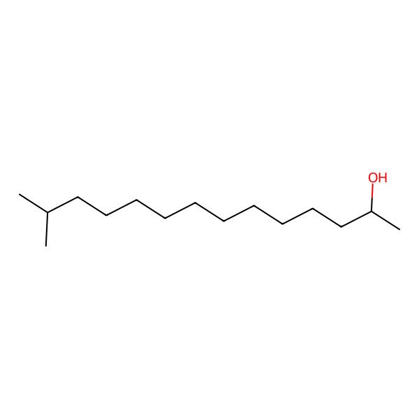2D Structure of (S)-13-Methyltetradecan-2-ol