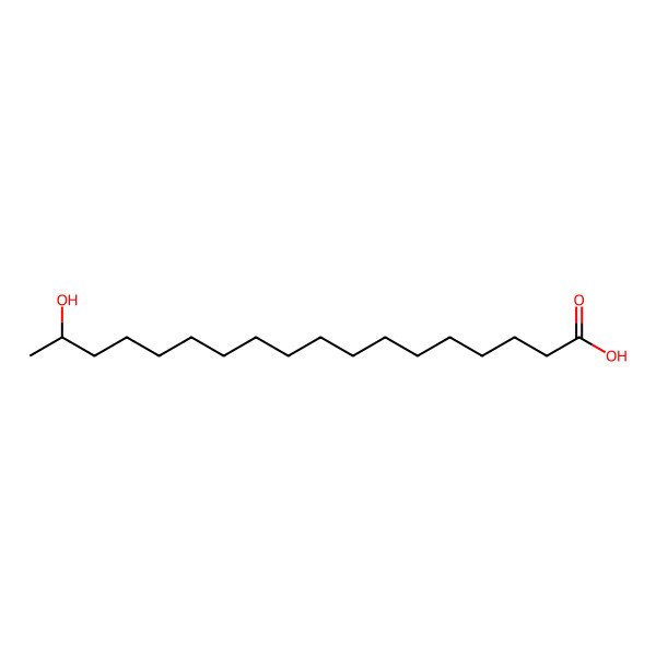 2D Structure of (s)-17-Hydroxy stearic acid