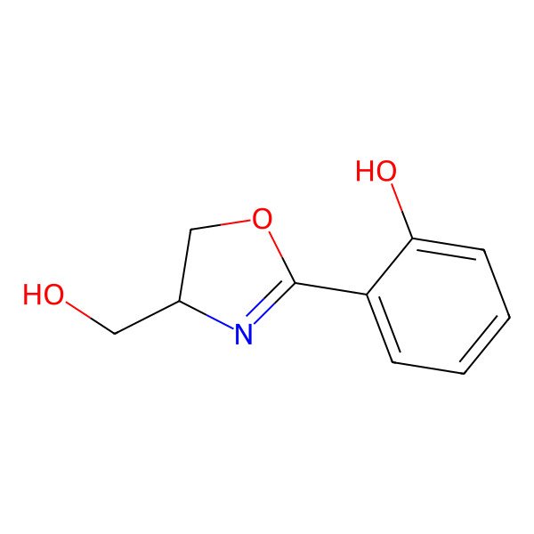 2D Structure of (S)-2-(2-hydroxyphenyl)-4-hydroxymethyl-4,5-dihydrooxazole