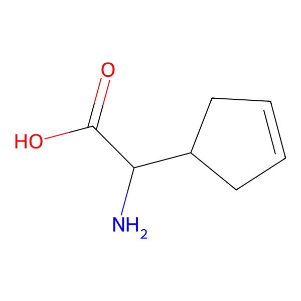 2D Structure of (S)-2-Amino-2-(cyclopent-3-en-1-yl)acetic acid