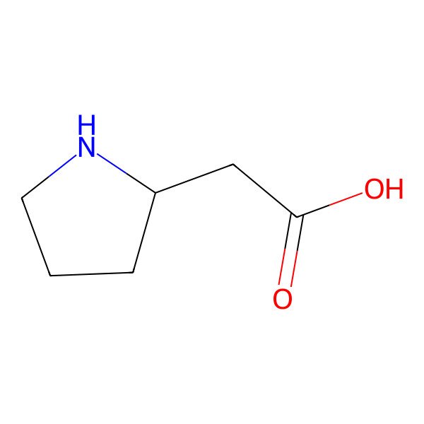 2D Structure of (S)-2-(Pyrrolidin-2-yl)acetic acid