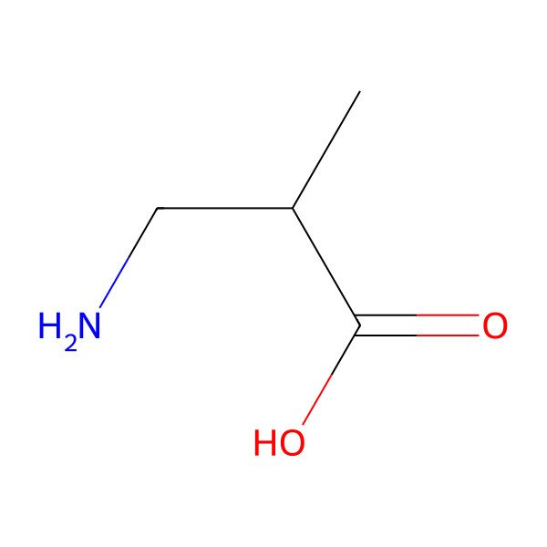 2D Structure of L-beta-Aminoisobutyric acid