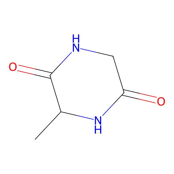 2D Structure of (S)-3-methylpiperazine-2,5-dione