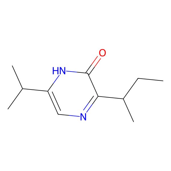 2D Structure of (s)-3-(s-Butyl)-6-isopropylpyrazin-2(1h)-one 2D Structure of (s)-3-(s-Butyl)-6-isopropylpyrazin-2(1h)-one