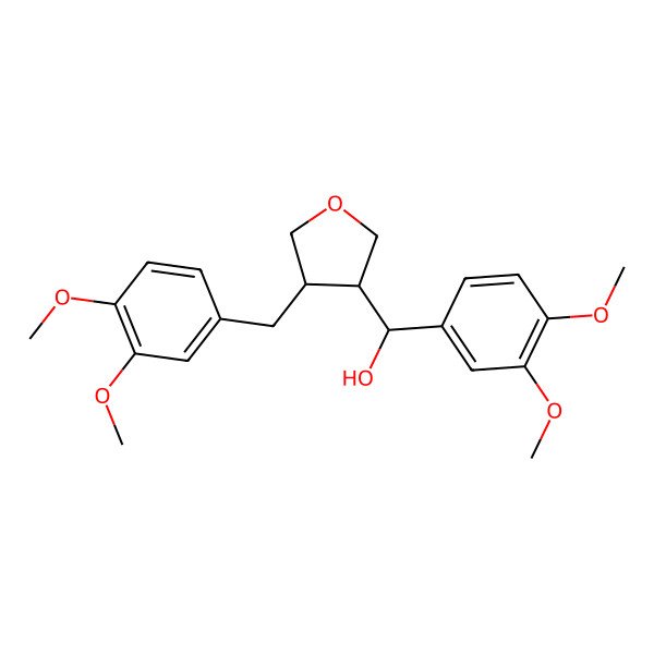 2D Structure of (S)-(3,4-dimethoxyphenyl)-[(3S,4S)-4-[(3,4-dimethoxyphenyl)methyl]oxolan-3-yl]methanol