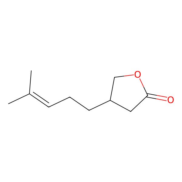 2D Structure of (S)-4-(4-methylpent-3-en-1-yl)butyrolactone