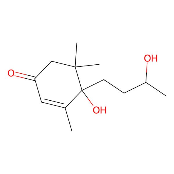 2D Structure of (S)-4-Hydroxy-4-((S)-3-hydroxybutyl)-3,5,5-trimethylcyclohex-2-en-1-one