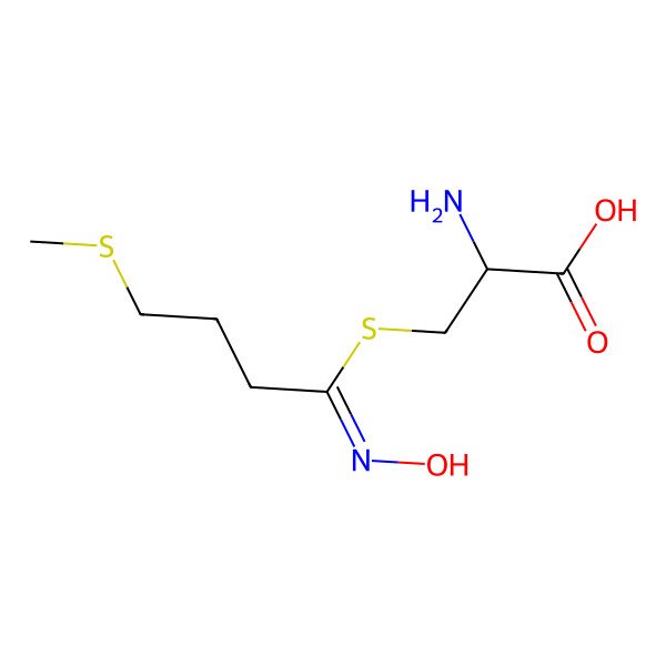 2D Structure of S-(4-Methylthiobutylthiohydroximoyl)-L-cysteine