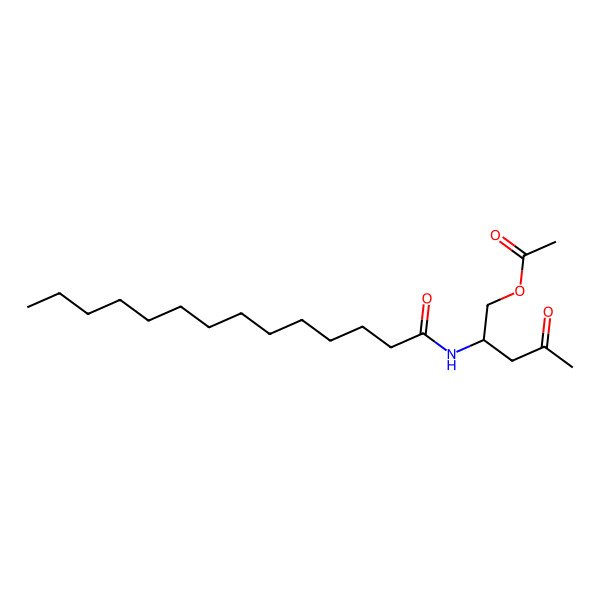 2D Structure of (S)-4-Oxo-2-tetradecanamidopentyl acetate