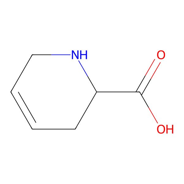 2D Structure of (S)-4,5-Didehydropipecolic acid