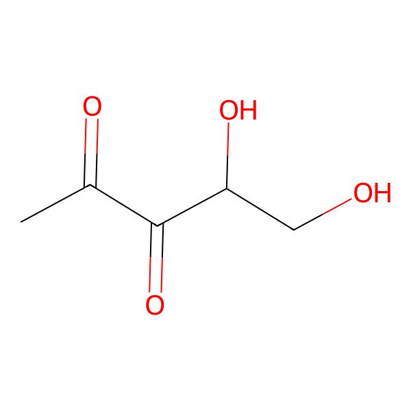 2D Structure of (S)-4,5-dihydroxypentane-2,3-dione