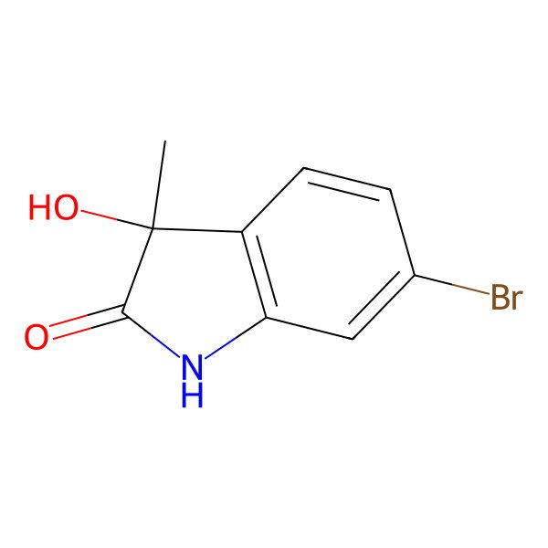2D Structure of (S)-6-Bromo-3-hydroxy-3-methylindolin-2-one