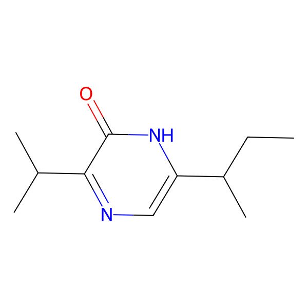 2D Structure of (s)-6-(s-Butyl)-3-isopropylpyrazin-2(1h)-one