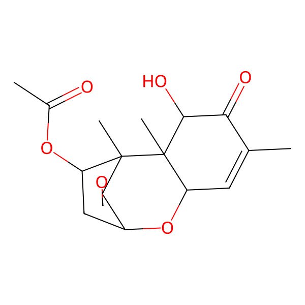 2D Structure of (S)-7-hydroxytrichothecolone acetate