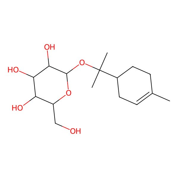 2D Structure of (S)-alpha-Terpinyl glucoside 2D Structure of (S)-alpha-Terpinyl glucoside