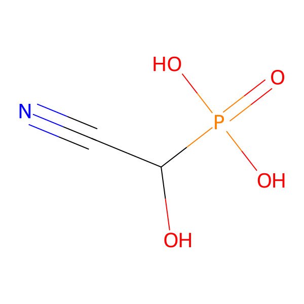 2D Structure of (Cyano(hydroxy)methyl)phosphonic acid