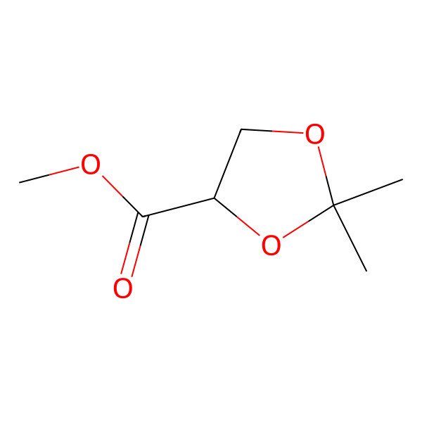 2D Structure of (S)-methyl 2,2-dimethyl-1,3-dioxolane-4-carboxylate 2D Structure of (S)-methyl 2,2-dimethyl-1,3-dioxolane-4-carboxylate