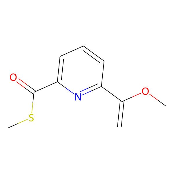 2D Structure of S-methyl 6-(1-methoxyethenyl)pyridine-2-carbothioate