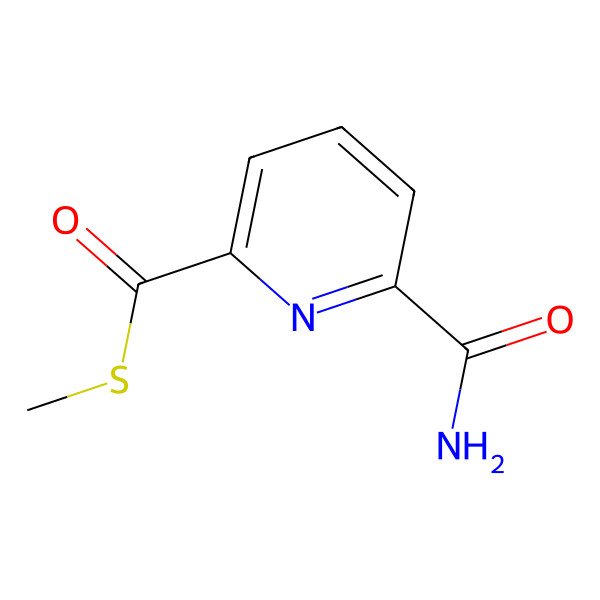 2D Structure of S-methyl 6-carbamoylpyridine-2-carbothioate
