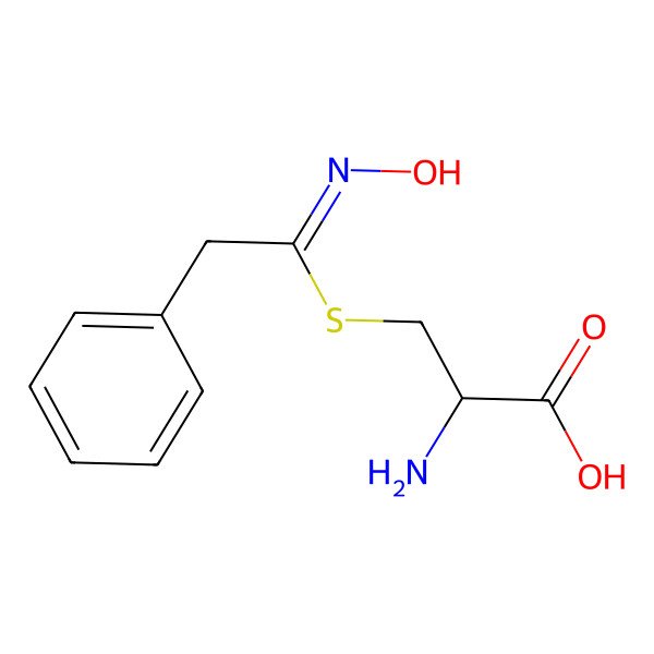2D Structure of S-(phenylacetothiohydroximoyl)-L-cysteine