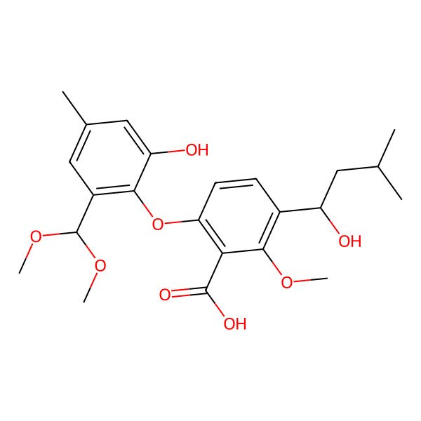 2D Structure of (S)-tenellic acid B dimethyl acetal