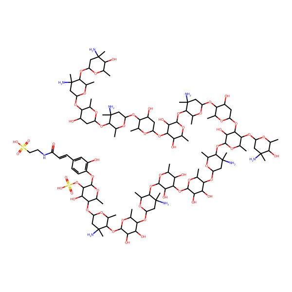 2D Structure of Saccharomicin B