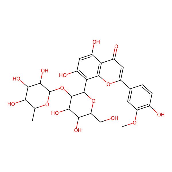 2D Structure of Scoparin 2''-O-rhamnoside