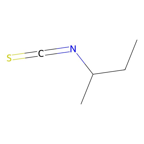2D Structure of sec-Butyl isothiocyanate