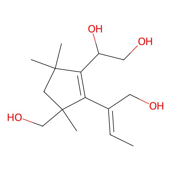 2D Structure of Secobotrydiene-3,4,10,15-tetraol