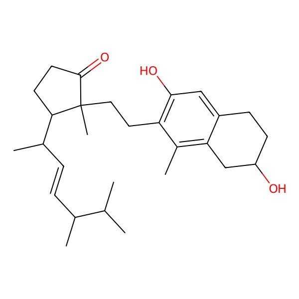 2D Structure of Secocitreoanthrasteroid
