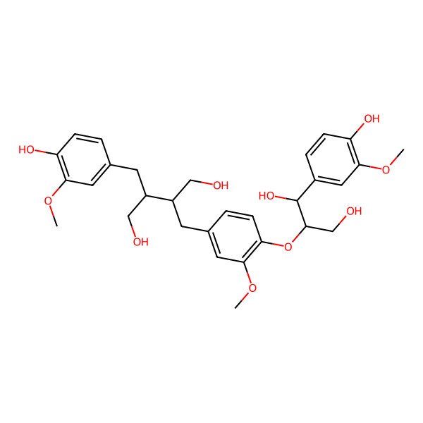 2D Structure of Secoisolariciresinol-sesquilignan