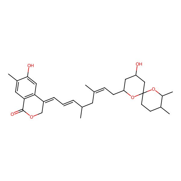 2D Structure of Secomilbemycin C