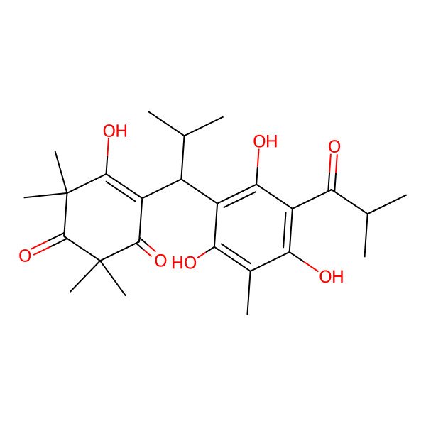 2D Structure of Semimyrtucommulone 2D Structure of Semimyrtucommulone