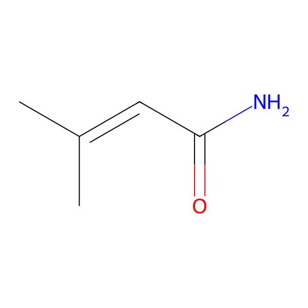 2D Structure of Senecioic acid amide