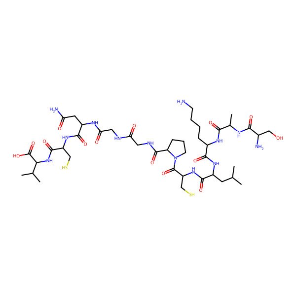 2D Structure of Ser-Ala-Lys-Leu-Cys-Pro-Gly-Gly-Asn-Cys-Val