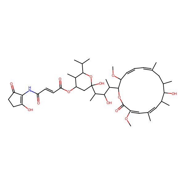 2D Structure of Setamycin; Bafilomycin B1; KM-6054