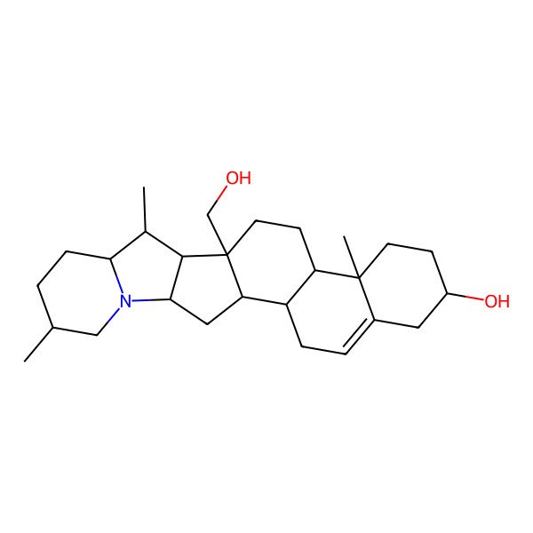 2D Structure of Solanid-5-ene-3beta,18-diol